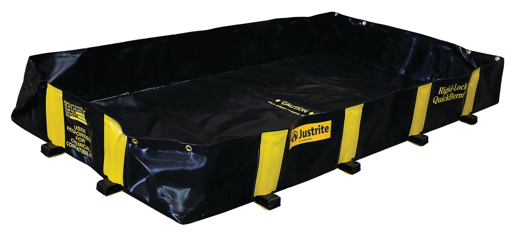 Justrite Berm, RigidLock QB 4'x6'x12"