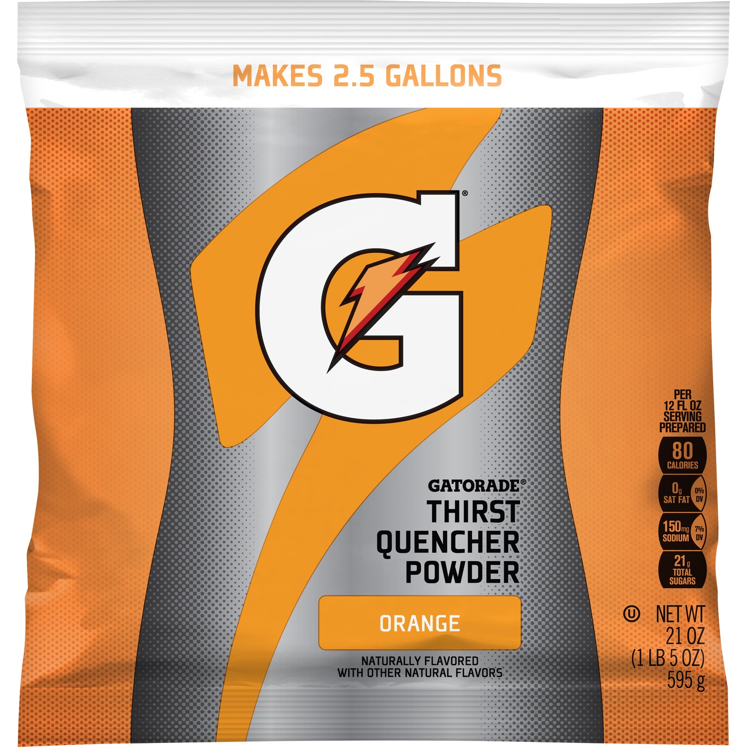 GATORADE, INSTANT POWDER, ORANGE, 32/PACK