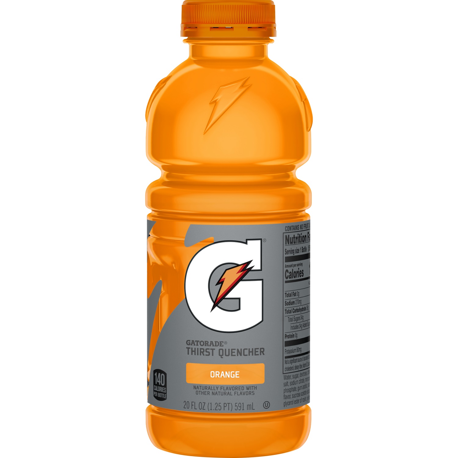 GATORADE,ORANGE, WIDE MOUTH, READY TO DRINK, 20OZ 24/CS