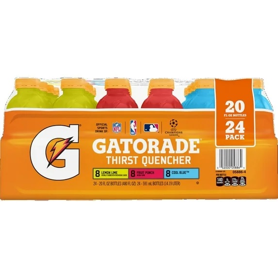 GATORADE VARIETY PACK, 24/CS,20 OZ,READY TO DRINK