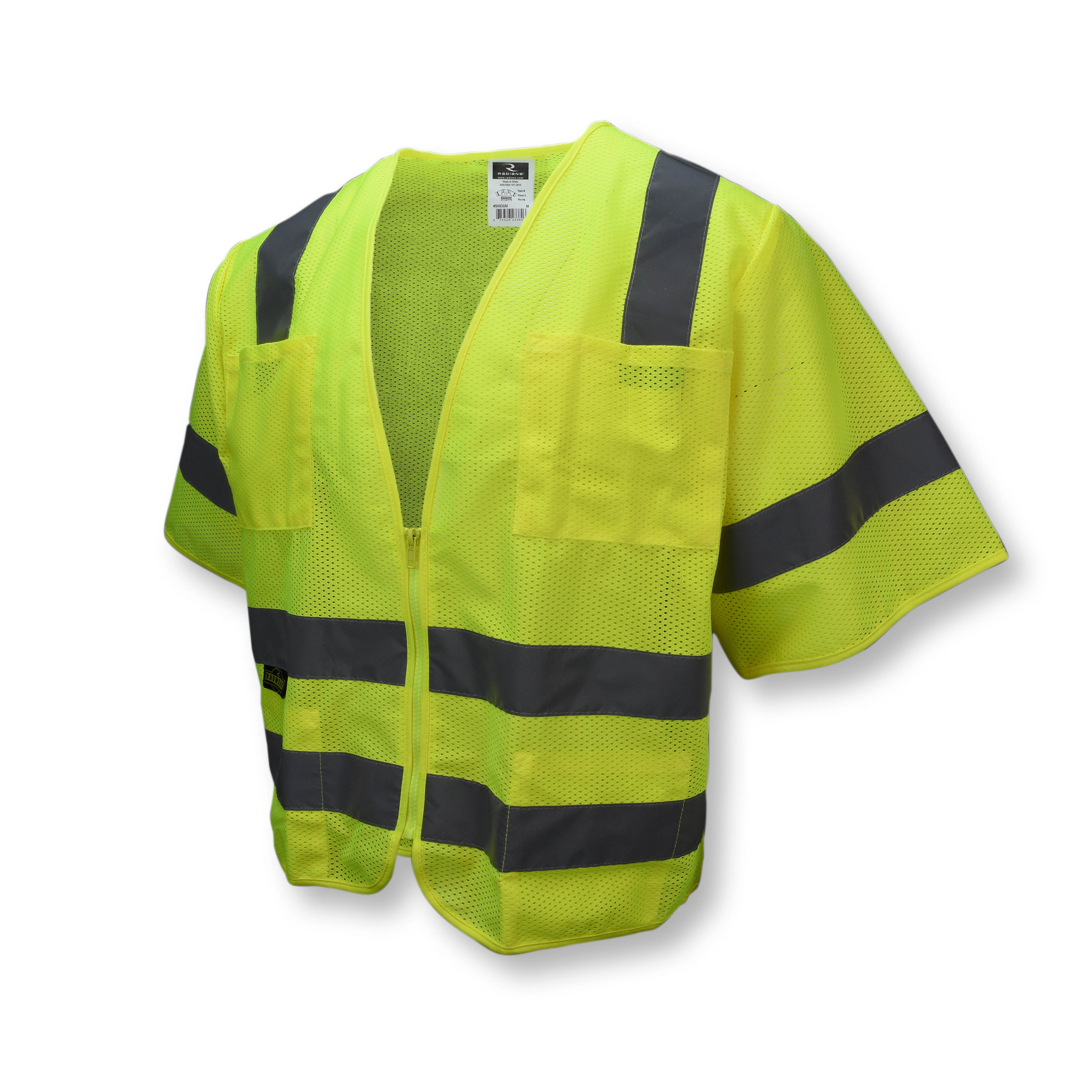 SV83 Standard Type R Class 3 Mesh Safety Vest - Green - Size L